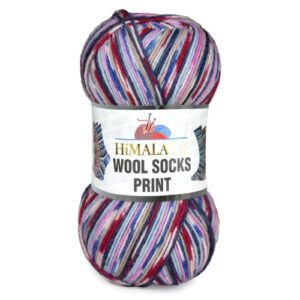 Купить пряжу HiMALAYA WOOL SOCKS PRINT цвет S32-04 производства фабрики HiMALAYA