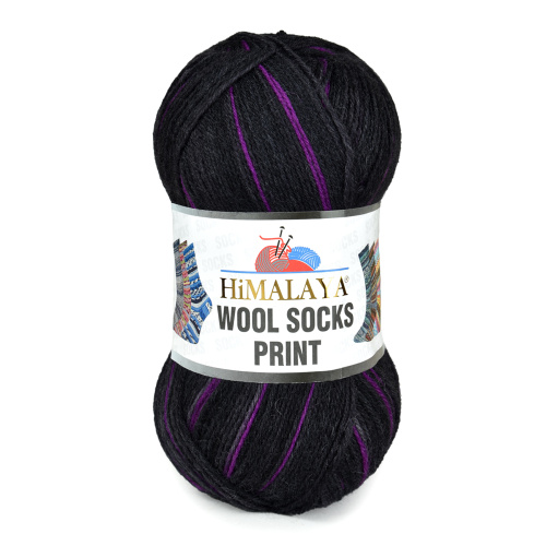 Купить пряжу HiMALAYA WOOL SOCKS PRINT цвет S41-06 производства фабрики HiMALAYA