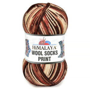 Купить пряжу HiMALAYA WOOL SOCKS PRINT цвет S49-05 производства фабрики HiMALAYA