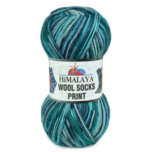 Купить пряжу HiMALAYA WOOL SOCKS PRINT цвет S49-06 производства фабрики HiMALAYA