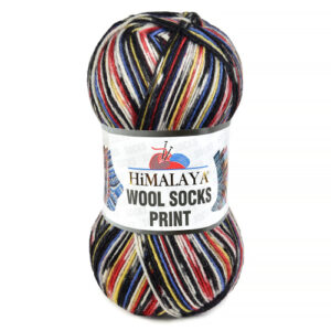 Купить пряжу HiMALAYA WOOL SOCKS PRINT цвет S54-04 производства фабрики HiMALAYA