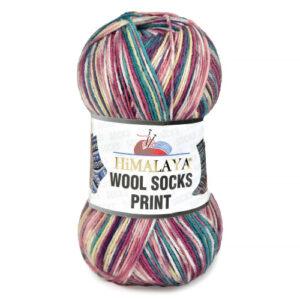 Купить пряжу HiMALAYA WOOL SOCKS PRINT цвет S60-03 производства фабрики HiMALAYA