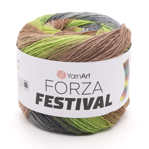 Купить пряжу YARNART FORZA FESTIVAL цвет 2910 производства фабрики YARNART