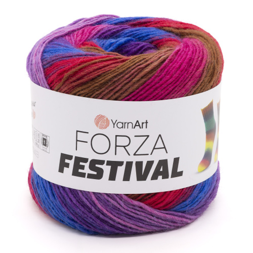 Купить пряжу YARNART FORZA FESTIVAL цвет 2911 производства фабрики YARNART