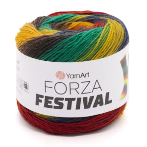 Купить пряжу YARNART FORZA FESTIVAL цвет 2912 производства фабрики YARNART