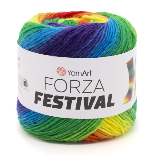 Купить пряжу YARNART FORZA FESTIVAL цвет 2914 производства фабрики YARNART