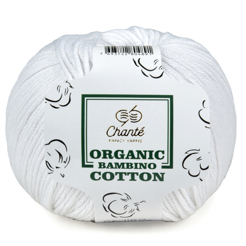 Купить пряжу Сhanté ORGANIC BAMBINO COTTON цвет 2001 производства фабрики Сhanté