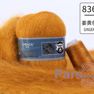 Купить пряжу Menca Пух Норки Синяя Этикетка цвет 836 производства фабрики Menca