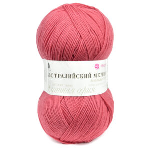 Купить пряжу ПЕХОРСКИЙ ТЕКСТИЛЬ Австралийский Меринос цвет 185-Земляника производства фабрики ПЕХОРСКИЙ ТЕКСТИЛЬ