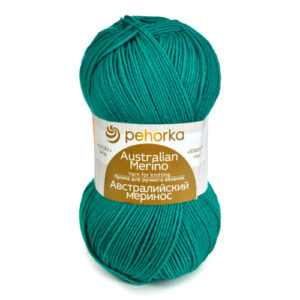 Купить пряжу ПЕХОРСКИЙ ТЕКСТИЛЬ Австралийский Меринос цвет 335-Изумруд производства фабрики ПЕХОРСКИЙ ТЕКСТИЛЬ