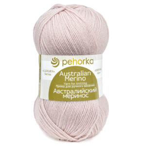 Купить пряжу ПЕХОРСКИЙ ТЕКСТИЛЬ Австралийский Меринос цвет 374-Розовый беж производства фабрики ПЕХОРСКИЙ ТЕКСТИЛЬ