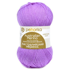 Купить пряжу ПЕХОРСКИЙ ТЕКСТИЛЬ Австралийский Меринос цвет 389-Св.фиалка производства фабрики ПЕХОРСКИЙ ТЕКСТИЛЬ
