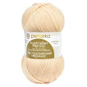 Купить пряжу ПЕХОРСКИЙ ТЕКСТИЛЬ Австралийский Меринос цвет 442-Натуральный производства фабрики ПЕХОРСКИЙ ТЕКСТИЛЬ