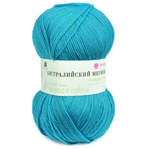 Купить пряжу ПЕХОРСКИЙ ТЕКСТИЛЬ Австралийский Меринос цвет 583-Бирюза производства фабрики ПЕХОРСКИЙ ТЕКСТИЛЬ