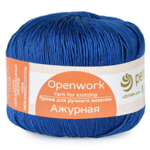 Купить пряжу ПЕХОРСКИЙ ТЕКСТИЛЬ Ажурная цвет 26-Василёк производства фабрики ПЕХОРСКИЙ ТЕКСТИЛЬ