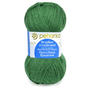 Купить пряжу ПЕХОРСКИЙ ТЕКСТИЛЬ Кроссбред Бразилии цвет 117-Киви производства фабрики ПЕХОРСКИЙ ТЕКСТИЛЬ