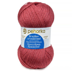 Купить пряжу ПЕХОРСКИЙ ТЕКСТИЛЬ Кроссбред Бразилии цвет 28-Амарант производства фабрики ПЕХОРСКИЙ ТЕКСТИЛЬ