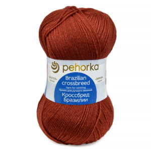 Купить пряжу ПЕХОРСКИЙ ТЕКСТИЛЬ Кроссбред Бразилии цвет 30-Св.терракот производства фабрики ПЕХОРСКИЙ ТЕКСТИЛЬ
