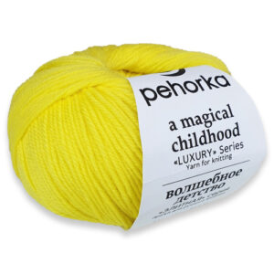 Купить пряжу ПЕХОРСКИЙ ТЕКСТИЛЬ Волшебное Детство цвет 27-Лимон производства фабрики ПЕХОРСКИЙ ТЕКСТИЛЬ