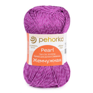 Купить пряжу ПЕХОРСКИЙ ТЕКСТИЛЬ Жемчужная цвет 179-Фиалка производства фабрики ПЕХОРСКИЙ ТЕКСТИЛЬ