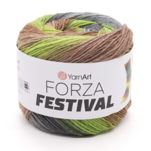 Купить пряжу YARNART FORZA FESTIVAL цвет 2910 производства фабрики YARNART