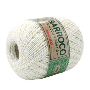 Купить пряжу CIRCULO BARROCO MAXCOLOR BRILHO цвет 8001 производства фабрики CIRCULO