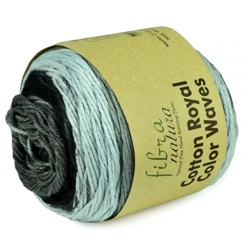 Купить пряжу FIBRA NATURA COTTON ROYAL COLOR WAVES цвет 22-12 производства фабрики FIBRA NATURA