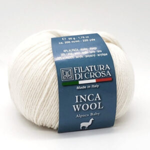 Купить пряжу FILATURA DI CROSA INCA WOOL цвет 01 производства фабрики FILATURA DI CROSA