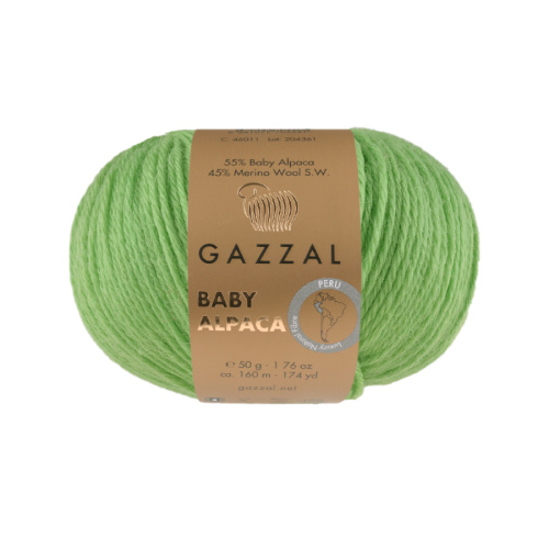 Купить пряжу GAZZAL Baby Alpaca цвет 46033 производства фабрики GAZZAL