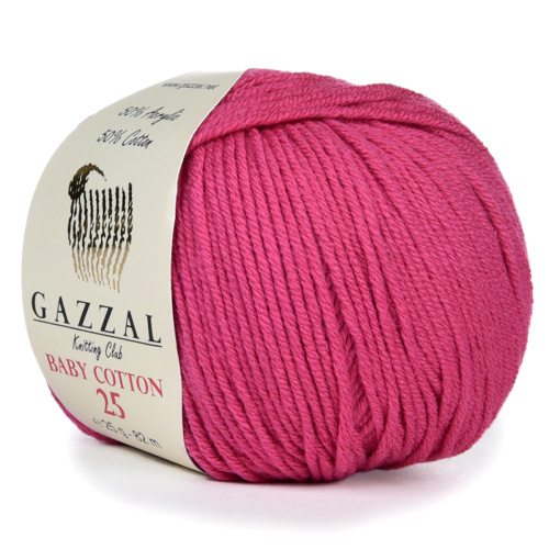Купить пряжу GAZZAL Baby Cotton 25 цвет 3415 производства фабрики GAZZAL