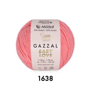 Купить пряжу GAZZAL Baby Love цвет 1638 производства фабрики GAZZAL