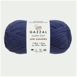 Купить пряжу GAZZAL Happy Feet Uni Colors цвет 3565 производства фабрики GAZZAL