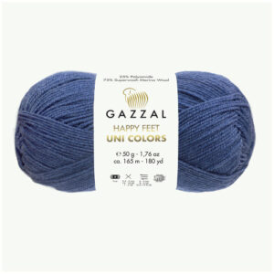 Купить пряжу GAZZAL Happy Feet Uni Colors цвет 3566 производства фабрики GAZZAL