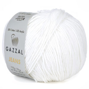 Купить пряжу GAZZAL Jeans цвет 1101 производства фабрики GAZZAL