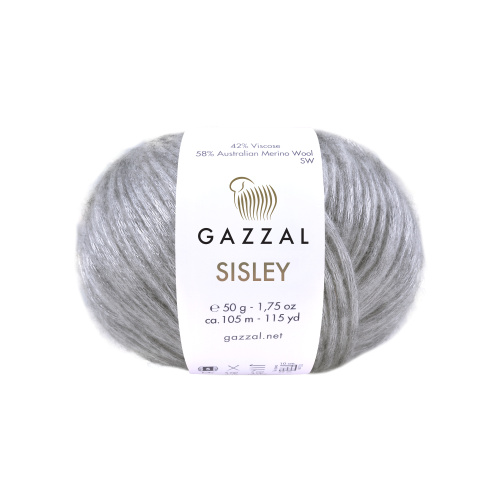 Купить пряжу GAZZAL Sisley цвет 5718 производства фабрики GAZZAL