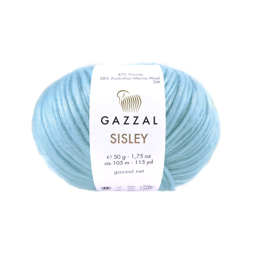 Купить пряжу GAZZAL Sisley цвет 5719 производства фабрики GAZZAL