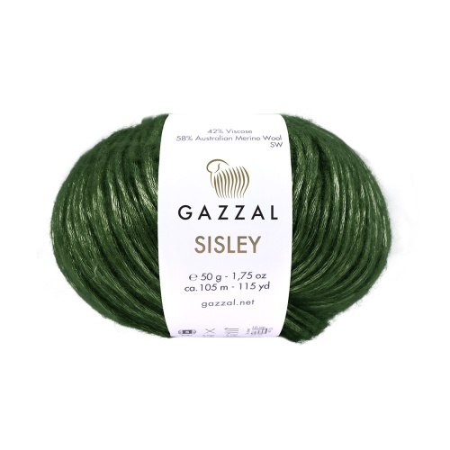 Купить пряжу GAZZAL Sisley цвет 5724 производства фабрики GAZZAL