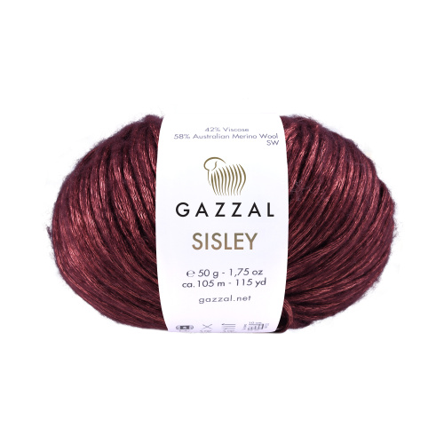 Купить пряжу GAZZAL Sisley цвет 5727 производства фабрики GAZZAL