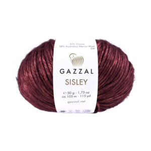 Купить пряжу GAZZAL Sisley цвет 5727 производства фабрики GAZZAL
