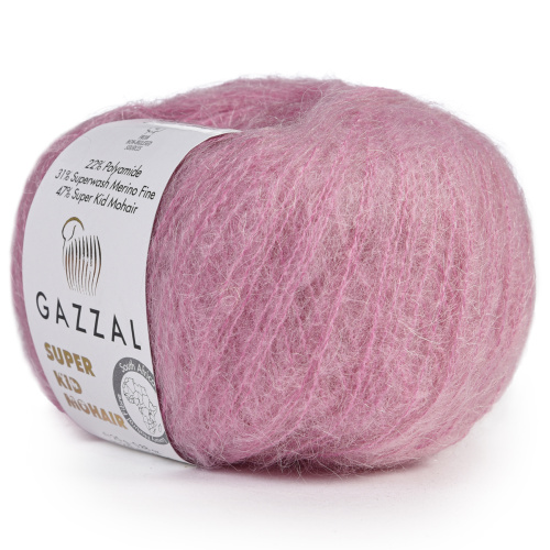 Купить пряжу GAZZAL Super Kid Mohair цвет 64412 производства фабрики GAZZAL