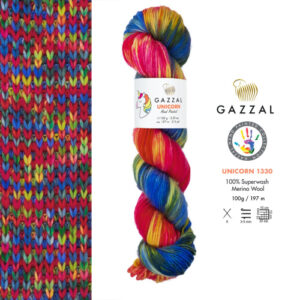 Купить пряжу GAZZAL Unicorn цвет 1330 производства фабрики GAZZAL