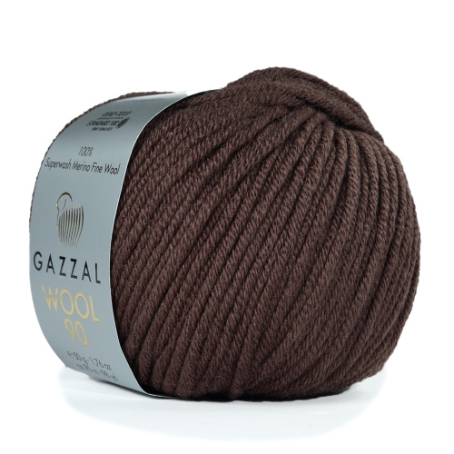 Купить пряжу GAZZAL Wool 90 цвет 3662 производства фабрики GAZZAL