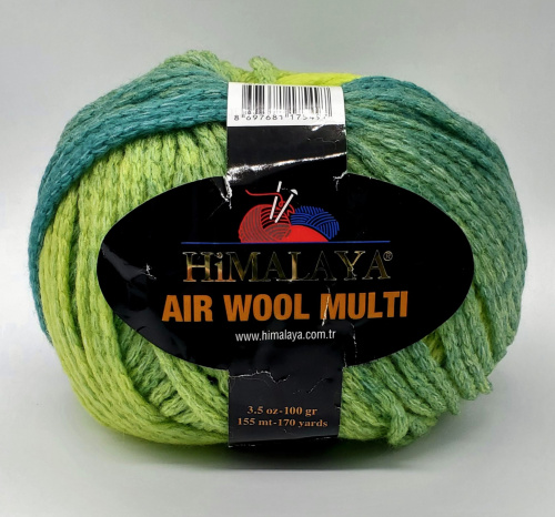 Купить пряжу HiMALAYA AIR WOOL MULTI цвет 76125 производства фабрики HiMALAYA