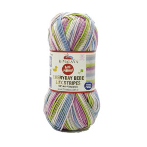 Купить пряжу HiMALAYA EVERYDAY BEBE LÜX STRİPES цвет 72403 производства фабрики HiMALAYA