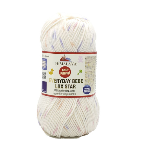 Купить пряжу HiMALAYA EVERYDAY BEBE LUX STAR цвет 74401 производства фабрики HiMALAYA