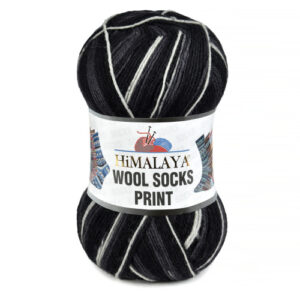 Купить пряжу HiMALAYA WOOL SOCKS PRINT цвет S41-02 производства фабрики HiMALAYA