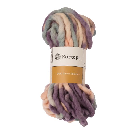 Купить пряжу KARTOPU WOOL DÉCOR PRINTS цвет D3155 производства фабрики KARTOPU