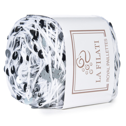 Купить пряжу LA FILATI Royal Paillettes цвет 014 производства фабрики LA FILATI