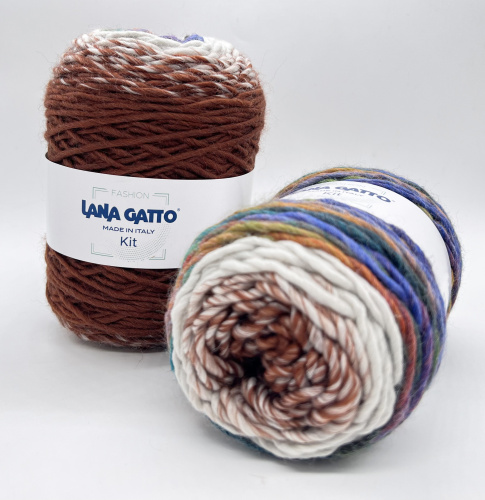 Купить пряжу LANA GATTO KIT цвет 30389 производства фабрики LANA GATTO