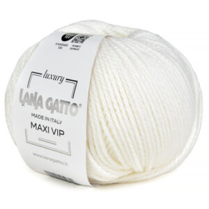 Купить пряжу LANA GATTO MAXI VIP цвет 10001 производства фабрики LANA GATTO
